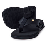 Chinelo Infantil Kenner Rakka Kids - Preto Original