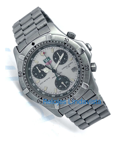 Reloj Tag Heuer Professional Cronógrafo Gris Acero