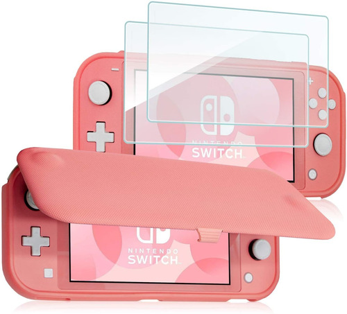 Funda Y 2 Micas Compatible Con Nintendo Switch Lite 2019