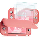 Funda Y 2 Micas Compatible Con Nintendo Switch Lite 2019