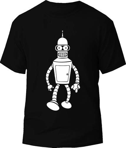 Camiseta Futurama Bender Anime Comic Tv Tienda Urbanoz