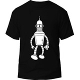 Camiseta Futurama Bender Anime Comic Tv Tienda Urbanoz