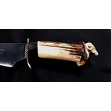 Manyantiques - Cuchillo Tallado Asta Americo Rabbia Carnero