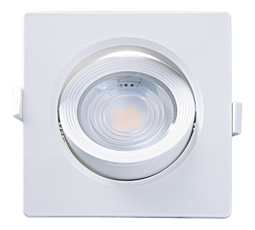 Spot De Led Quadrado Móvel Alltop Par 30 10w 45° Taschibra