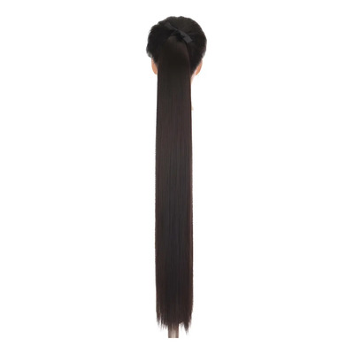 Coleta Extra Larga Lacia Cabello Sintético Color Marrón Castaño