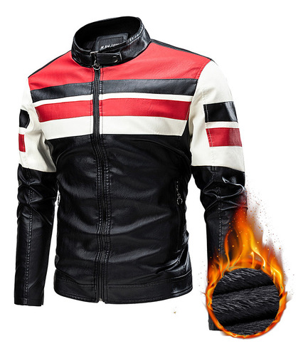 Moda Pu Motociclista Biker Bomber Termica Casual Rompeviento