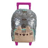 Mochila Con Carro Pusheen Primaria Uni227