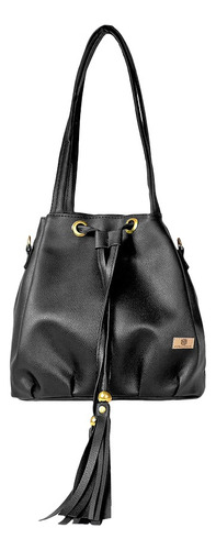 Bolsos Dama Mujer Niña Morral Mochila Karla Chacon Ref Iris Color Negro Diseño De La Tela Liso