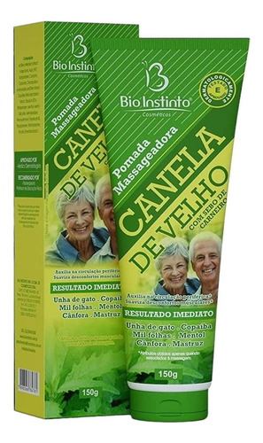 Kit 12 Pomada Massageadora Canela De Velho Bio Instinto 150g