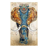 Kit De Pintura De Diamante 5d Elefante Tailandés 40x60 Cm