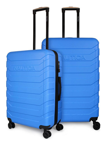 Pack 2 Maletas Mediana 18kg + Grande 23kg Soho Azul Rey Naut