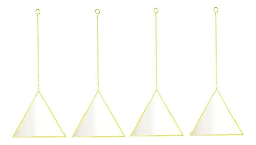 4 Espejo De Pared Decorativo Minimalista Moderno Triángulo