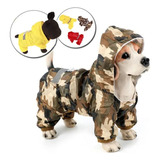 Impermeable Enterizo Para Mascota - Camuflado Ref. 1315