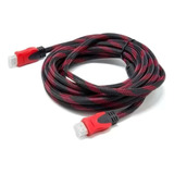 Cable Hdmi 5 Metros Doble Filtro Mallado Pc Smart Tv Fhd