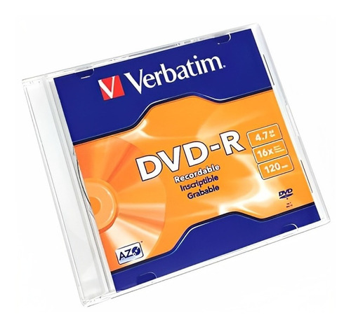 Disco Dvd-r Verbatim 95093 4.7gb 16x 120min