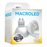 Dicroica Led 7w Dimerizable Macroled Gu10 3000k