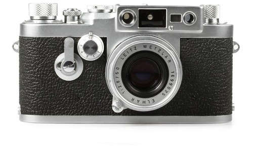 Câmera Analógica 35mm Leica Iii G Com Elmar 50mm F2.8