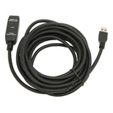 Cable De Extensión Usb 3.0, Negro, 16,4 Pies, 5 Gbits Por Se