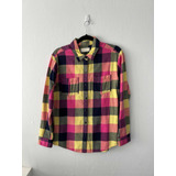 Camisa Cuadros Colores Abrigada Urban Outfitters Mujer.