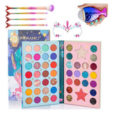 Set De Maquillaje Paleta Brochas Sombras Regalo Para Mujeres