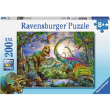 Rompecabezas Ravensburger 200 Piezas Reino De Dinosaurios