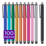 100 Pzs Pluma Touch Stylus Pen Celular Tablet Pantalla Lápiz