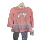 Juicy Couture Original Set Para Bebe Niña Pantalon Y Blusa