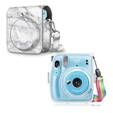 Funda Y Bolsa Marmol Blanco Para Fujifilm Instax Mini 11