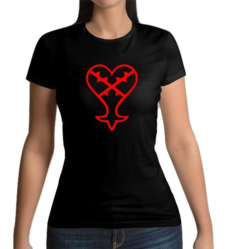 Playera Kingdom Hearts Heartless Symbol Mujer