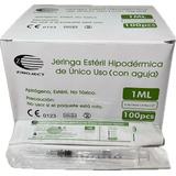 Jeringa Insulina 1ml 27gx1/2(3partes L.slip) Caja X100 Unds