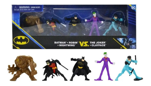 Batman Dc Pack De Batalha Com 5 Figuras 5cm 2813 - Sunny