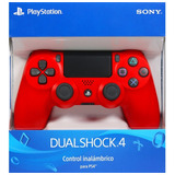 Joystick Inalámbrico Sony Playstation Dualshock 4 Magma Red