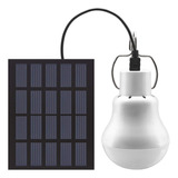 Bombilla Led Solar Monocristalina Portátil Con Recarga Usb