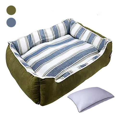 Cama Pequeña Perros Acolchada Lavable Impermeable + Almohada