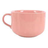 Caneca Xícara Jumbo 450ml Para Sopa Caldo Cereal Cor Rosa