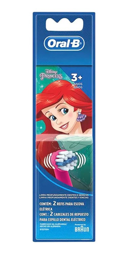 Refil Escova Elétrica Oral-b Princess Disney 2 Unidades