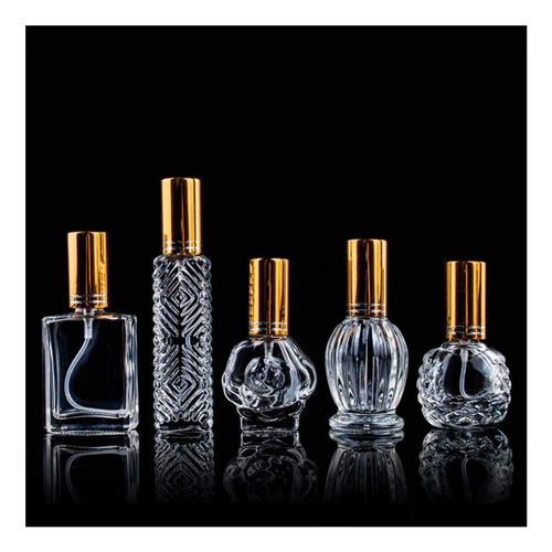 H&d Botellas De Perfume De Vidrio Vintage, Botellas De Pulve