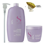 Alfaparf Shampoo 1lt Y Mascarilla 500ml Smoothing Alisadora