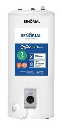 Termotanque Electrico Señorial 95l Zafiro Conexion Superior