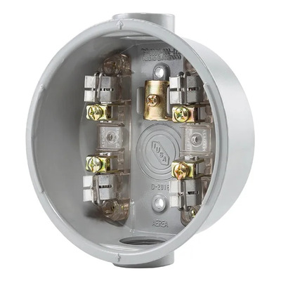 Base De Medidor De Luz Iusa 221338 4 Terminales De Aluminio | Meses sin interés
