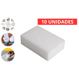 Kit 10 Esponjas Mágica Bucha Melamina Tira Mancha Limpa Tudo