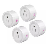 Enchufe Inteligente Wifi Smart Plug Con App, 4 Uds.