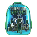 Mochila Chica Preescolar Kinder Chenson Minecraft  Survival 