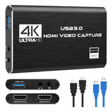 Tarjeta De Captura De Video 4k Hd 1080p 60hz Audio Usb 3.0