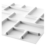 4 Placa/panel (1m2) Fibra Natural 3d 50x50 R/humedad Tetris