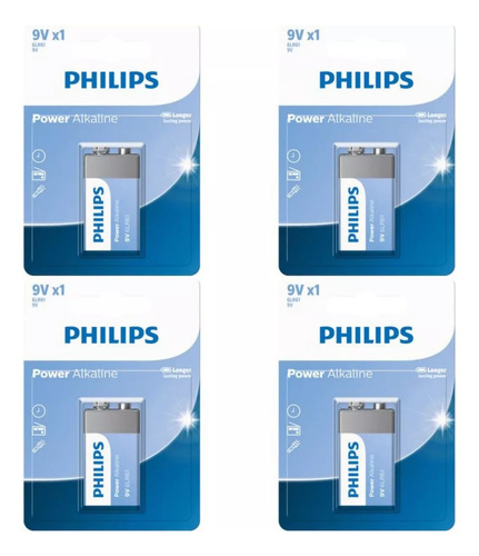 04  Baterias Alcalinas  9v Philips 