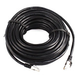 Cable De Red Cat6 Rj45 De 10 Metros Para Exterior Armado