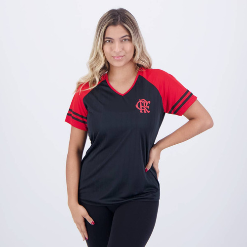 Camisa Flamengo Math Feminina Preta