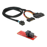 Adaptador Y Cable U2 Kit U.2 Sff-8639 Nvme Pcie Ssd Para Mai