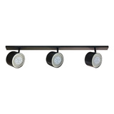 Aplique Pared O Techo 3 Luces Led 12w Spot Ar111 Dimerizable Barral Riel Cabezales Móviles Deco Minimalista